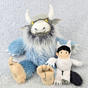 Where the Wild Things Are Plush Lot of 2 Max & Bernard Monster 2008 Warner Bros